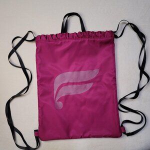 Fabletics - Raspberry, Quilted, Drawstring Backpack/Cinch Sack/Gym Bag EUC